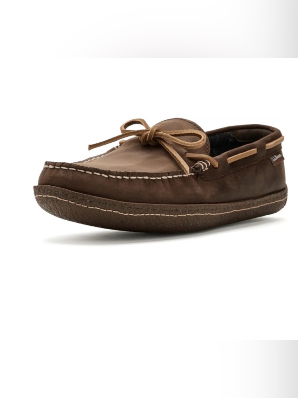 NWOT Men’s LL Bean 10 Handsewn Flannel Lined House Shoe Slippers
